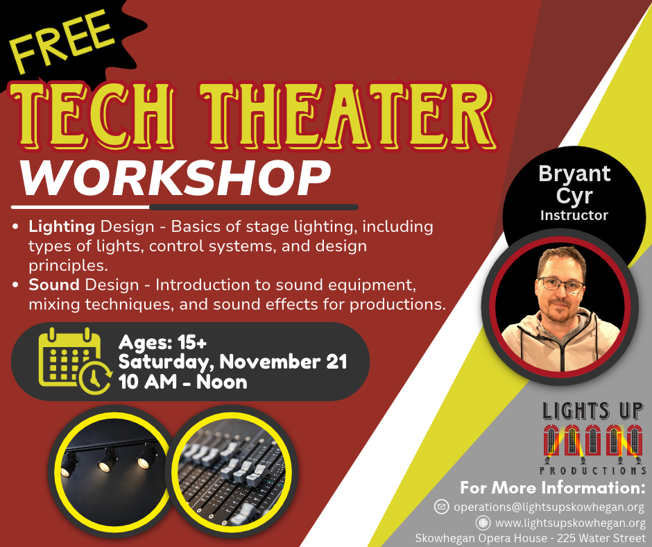 NOVEMBER Tech Theater Workshops
